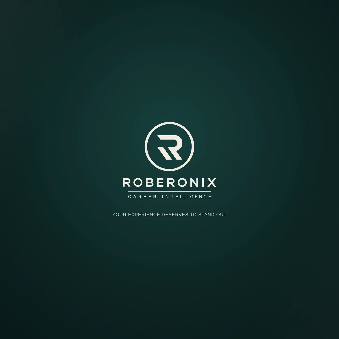 Compact résumé template — the closing RoberOnix brand slide